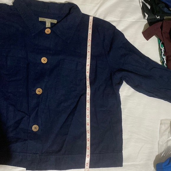 Denim & Co. Naturals Linen Blend Patch Pocket Jacket - Picture 5 of 8